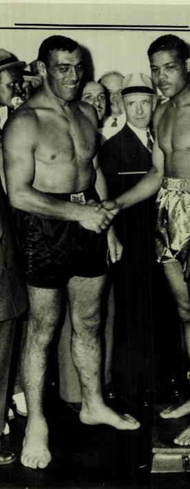 Primo Carnera y Joe Louis